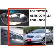 RTO RIGHT headlamp cover cap for Toyota COROLLA Altis 2001 2002 2003 2004 2005 2006 headlight transparent lens cover