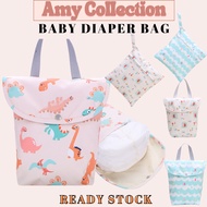 Waterproof Wet Bag Nappy Diaper Bag Reusable Stroller Organizer Bag Small Maternity Bag Nappy Pouch