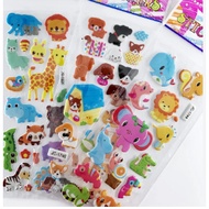 Animal Safari Puffy Sticker | Cartoon Stickers | Jungle Animal Sticker