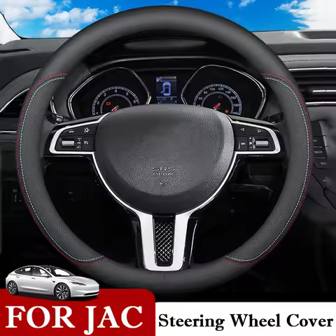 38cm Car Steering Wheel Cover for JAC J3 J4 J7 JS2 JS3 JS4 S2 S3 S4 S5 S7 T6 IC5 IEVS4 T6 T8 2021 20