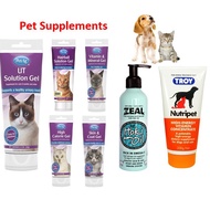 [SG Seller] Pet AG Troy Zeal Hoki Oil Cat Supplement Skin Urinary Tract Vitamin Minerals Calories Hairball Solution Dog