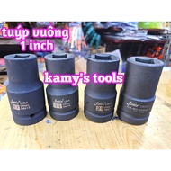 1 inch SQUARE socket head, 90mm long Santa Cr-mo steel 17mm 19mm 21mm 22mm