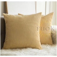 Ruok.id - BEAUTIFUL SOFA CUSHION COVER MADE IN YELLOW CORDUROY ON SHOPEE (SIZE 30x30 35x35 40x40 45x