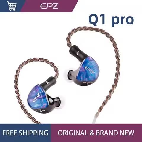 EPZ Q1 Pro Yunshuilan Earphones Wired HIFI Bass Earbuds IEM In Ear Gaming Headphones MIC Type C 0.78
