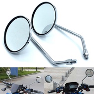 Universal Motorcycle Back Side Mirrors 10mm Motorbike Rear View Mirror for Kawasaki ZZR600 ZX6R ZX63