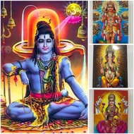 Laminate Hindu Deity With Mantras