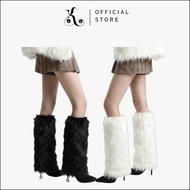 [ KHAEFASHION ] - (KK035) Thick Fur Leg Warmer Winter Style Socks Boots