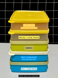 Tempat Makan Tupperware Preloved (Second) - Kotak Penyimpanan Makanan Berbagai Warna dan Ukuran - Co