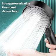 Black shower head 5 mode hand shower