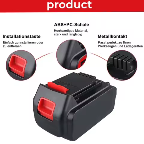 18V 6.0Ah BL2018 Black&Decker 20V Battery Max Lithium LBXR20 LB20 LBX20 LST220 LB2X4020 Cordless Too