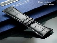 【時間探索】進口純正鱷魚皮-卡地亞 Cartier Tank Divan 沙發 代用進口高級錶帶 29mm.24mm