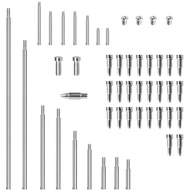 49 pcs Alto Saxophone Repair Parts Screws Set of 16 Threaded Shaft Rod + 32 Threaded Screws + 1 Tape