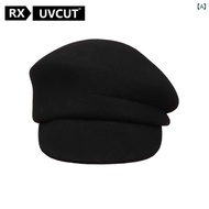 キャスケット ハンチング UV 紫外線 カット キャスケット ハンチング UV 紫外線 カット RX UVCUT サイト 張 若 南 同じ 帽子 女性 2025 秋冬 ベレー 帽 八角形 キャスケット