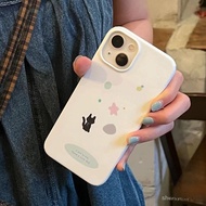 Simple Black Cat Niche Cute Frosted Hard Shell Suitable for iphone 13pro 14plus 16 11pro 12promax 15