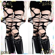 GESH1 Thigh High Stockings, Above Knee Y2k Knee Length Socks, Fashion Spice Girl Punk Gothic Dress D