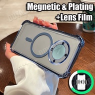 Clear Electroplated Phone Case for Honor X9A X9B 5G X9 X9C SMART Soft TPU Casing Anti-Drop, Lens Fil