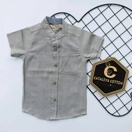 KEMEJA / KURTA COTTON BOY TAG 1Y-TAG 6Y G R E Y Y Y Y Y