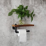 美式鄉村復古水管紙巾架置物架書架衛生間浴室紙巾架