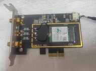 【電腦零件補給站】PCIEM2 V5. 7.1 無線網路卡 PCI-E 1x 擴充卡