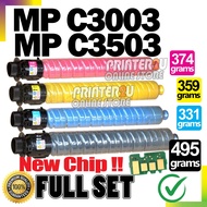 Set Compatible to Ricoh MP C3003 C3503 MPC3003 MPC3503 Black Cyan Yellow Magenta Color Copier Toner