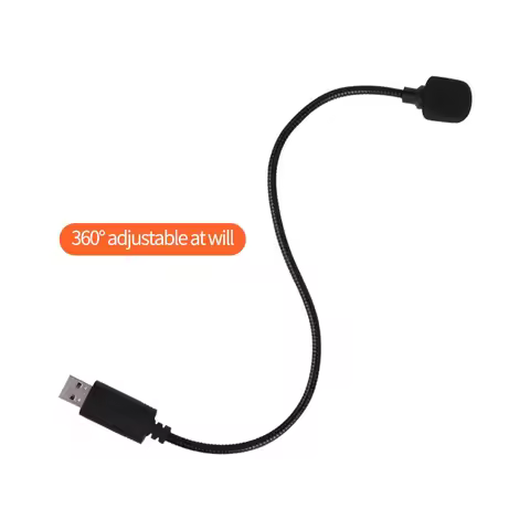 USB Microphone 360 degree adjustable Condenser Mic Adapter Cable for PC Plug & Play Ideal Condenser 