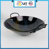 DM Kuali Hitam CZ Enamel Wok Favorite Iron Wok Black Enamel Wok Stir-Fry Wok Kuali Besi Pan Cookware Kitchenware