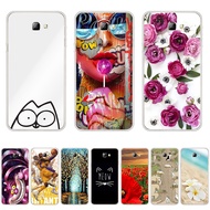 A13-Paint Cat theme soft CPU Silicone Printing Anti-fall Back CoverIphone For Samsung Galaxy j4 core 2018/j5 prime/j7 prime/j7 prime2/j7 prime 2018