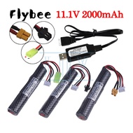 Battery 11.1V 2000mAh 30C SM-2P Plug with USB Charger Li-ion Battery Rechargeable Batteries