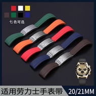 Substitute ROLEX Strap Rubber Silicone Yacht Famous Submariner Daytona ROLEX Black Green Water Ghost