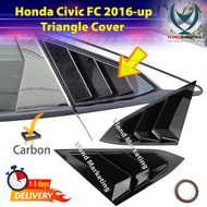 Honda Civic FC 2016-2021 triangle Cover Carbon