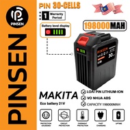 🔥🔥PINSEN® 198000mah 30cells 21V lithium battery Rechargeable battery Makita Batteries for Power Tool