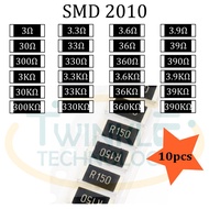 Resistor SMD 2010 3ohm,3.3ohm,3.6ohm,3.9ohm,300ohm, 330ohm, 360ohm, 33Kohm, 300Kohm,330Kohm,360Kohm,