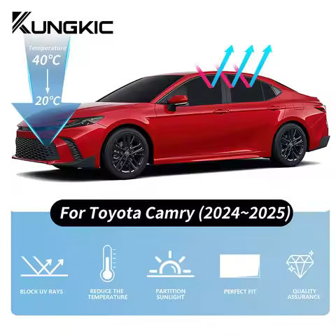 Snap-on installation Car Sunshade For Toyota Camry XV80 2024 2025 Car Sunshade Shield Front Rear Sid