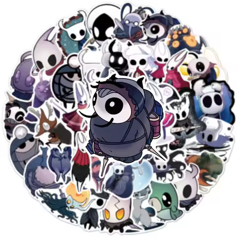 54Pcs Game Hollow Knight Stickers Hollow Knight: Silksong DIY Stickers Scrapbooking Phone Luggage Sk