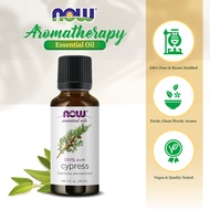 NOW Essential Oils, Cypress Oil, Balancing Aromatherapy Scent, Steam Distilled, 100% Pure, Vegan, (3