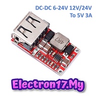 DC-DC 6-24V 12V/24V To 5V 3A CAR USB Charger Module DC-DC-Buck Step Down Converter