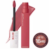  Original NEW Maybelline Superstar Matte Ink Code 225. Delicate. Lip cream Lasts Up To 16 Hours.