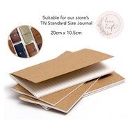 TN Standard Size Journal Refill Inserts (for Kimi Krafts Journal) - Grid, Dotted, Kraft, Blank