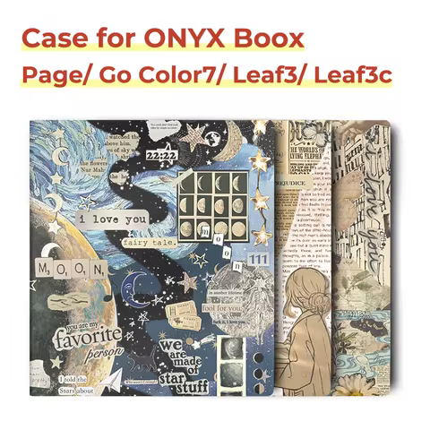 Twosheep 7-inch Case for Onyx Boox Go7 Boox Go Color7 GenII GenI Page Leaf3 Leaf3c Magnetic Cover Au