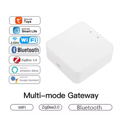 Tuya Zigbee Smart Gateway Hub Multi-Mode Smart Home Scenes WiFi Bluetooth Wireless Remote Control Al