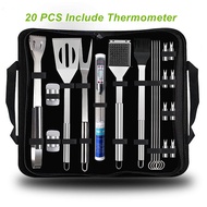 BBQ Tools Set Barbecue Utensil Accessories Thermometer Barbeque Grilling Accessories Outdoor Gril To