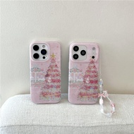 iphone 17 pro max 16 pro max Carousel Christmas tree pattern TPU material IMD process phone case