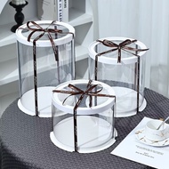 Premium Round Transparent Cake Box 8-12inch cake box for delivery gift box display box birthday wedd