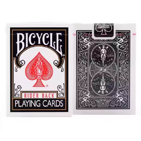 Bicycle Rider Back Black Playing Cards Standard Deck USPCC Poker Magic Card Games Magic Tricks Props