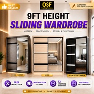 ⚡Almari 9ft Wardrobe⚡5x9, 6x9, 7x9, 8x9 wardrobe (Free Installation)