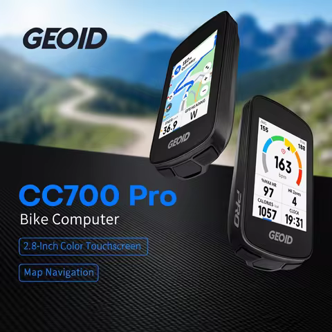 GEOID CC700 Pro Bicycle Computer GPS 2.8-Inch Touchscreen Bike Speedometer Global Map Navigation Cyc