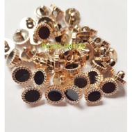 Black Grigi Pearl Buttons Flat Size 11 mm/ 15mm/ 18mm/ 21mm 100 pcs