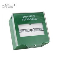 【Unbeatable Prices】 Green Door Emergency Release Button Door Push Exit Button Switch Single Pole Wit