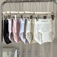 ~~ [2255] 6-Piece Set Camellia 4.0 Lace Breathable Seamless Antibacterial Women's Mid-High Waist Pan