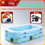Kolam mandi budak; inflatable swimming pool; non-slip baby swimming pool; baby swimming pool